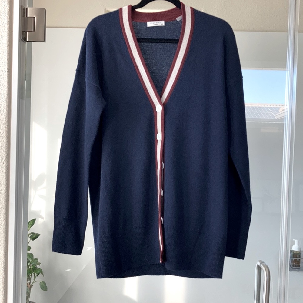Equipment long cardigan
